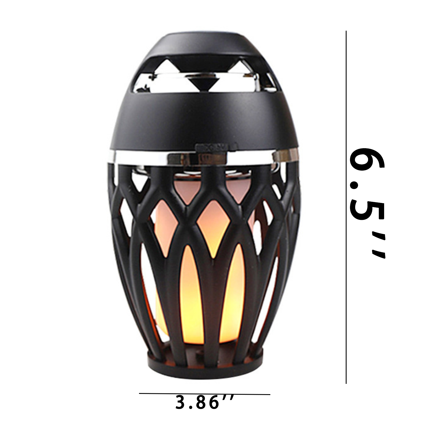Portable Waterproof LED Flame Bluetooth Speaker 5