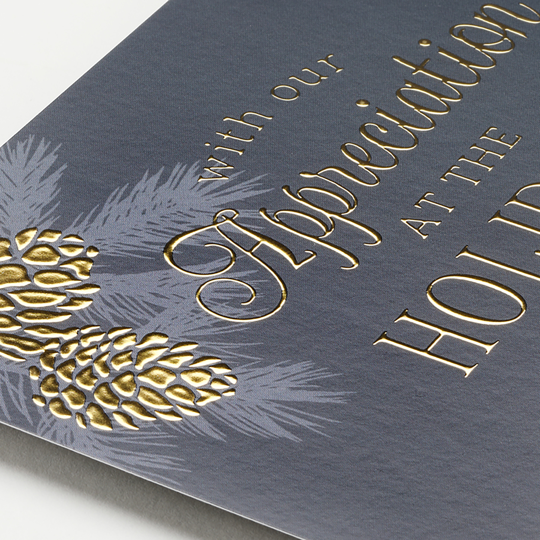 Pinecone Appreciation Folder Front Imprint Card 8