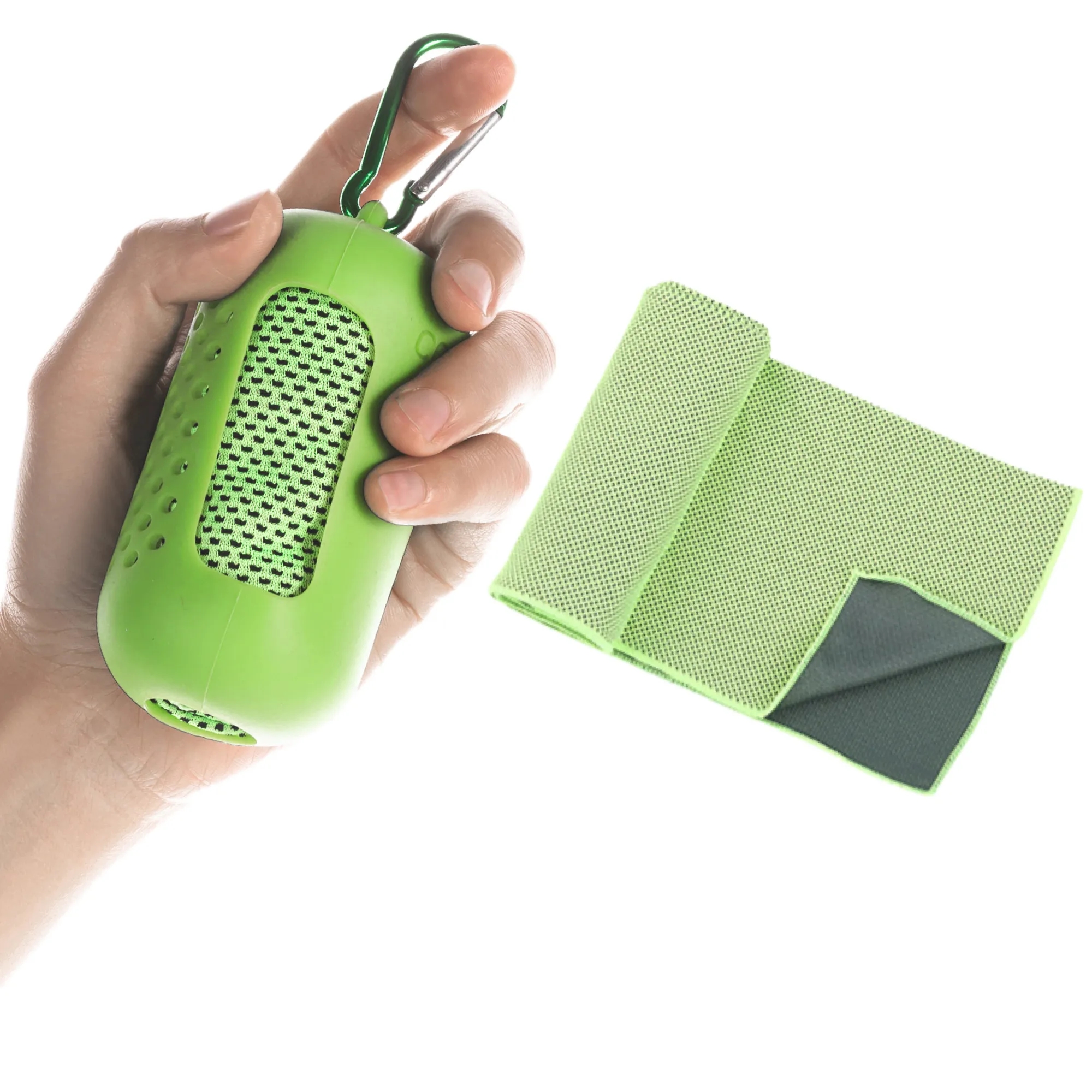 Thickened Cooling Towels with Silicone Box and Carabiner 9