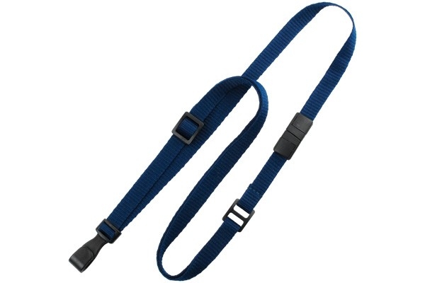 3/8" Flat Adjustable Breakaway Lanyard (Plastic J-Hook) 5
