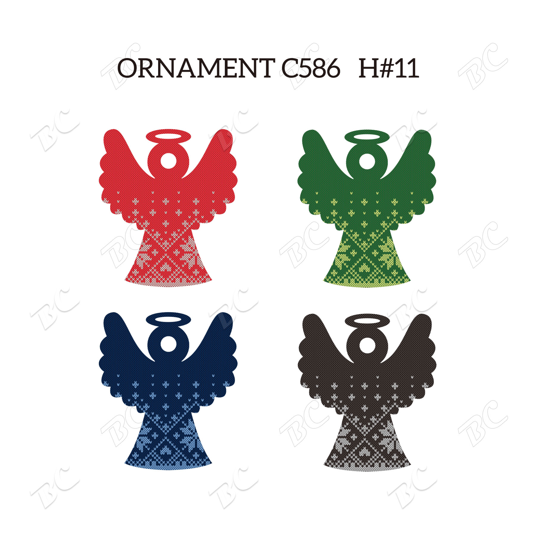 Free Shipping Full Color Christmas Ornament - Angel 10
