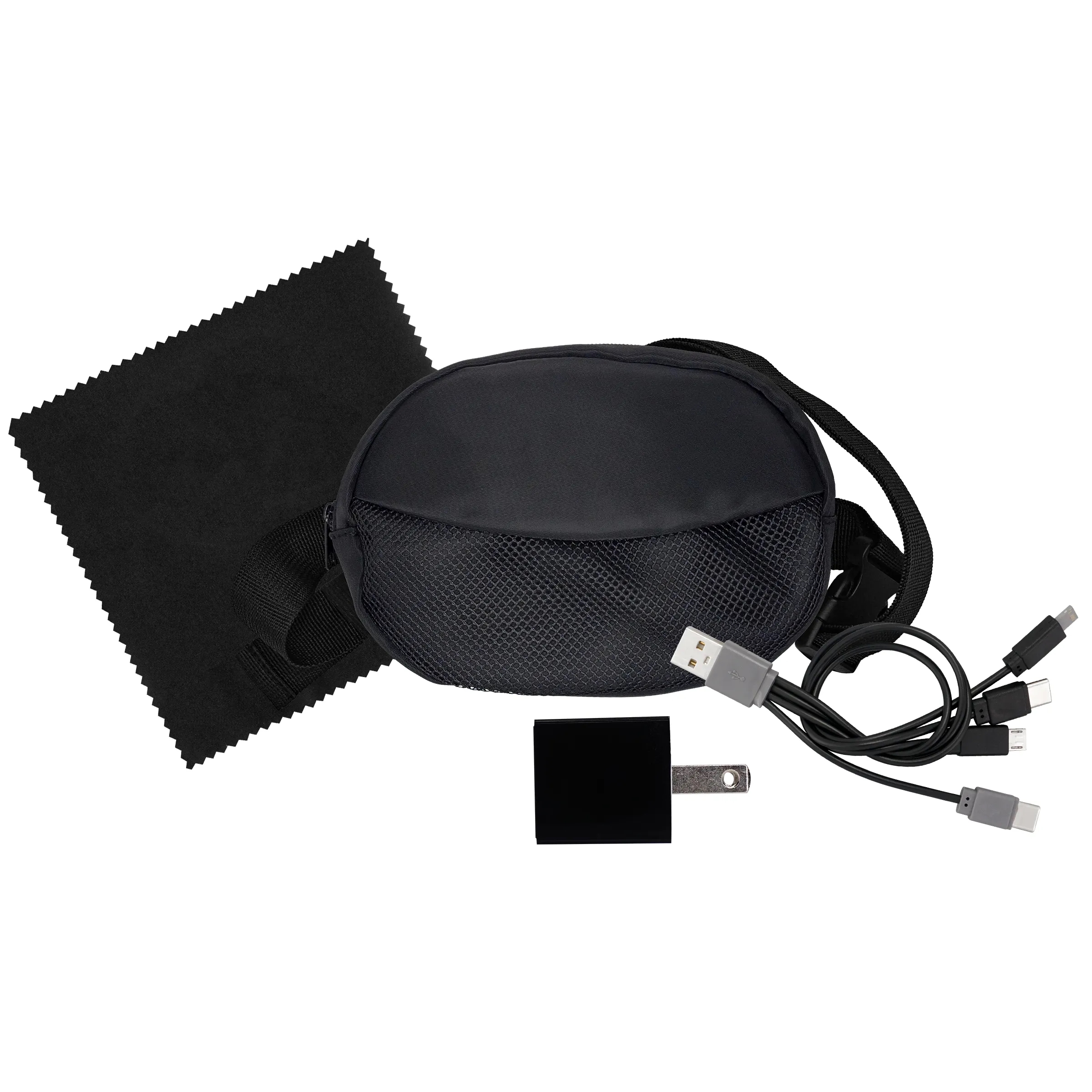 Sporty Charger, Cable and Cloth Travel Set 11