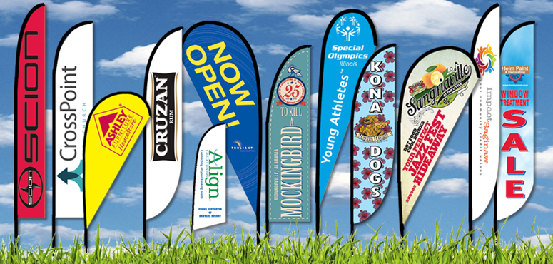 Rush 48 Hour Zoom 2 Straight Flag w/ Stand - 8ft Single Sided Graphic 1