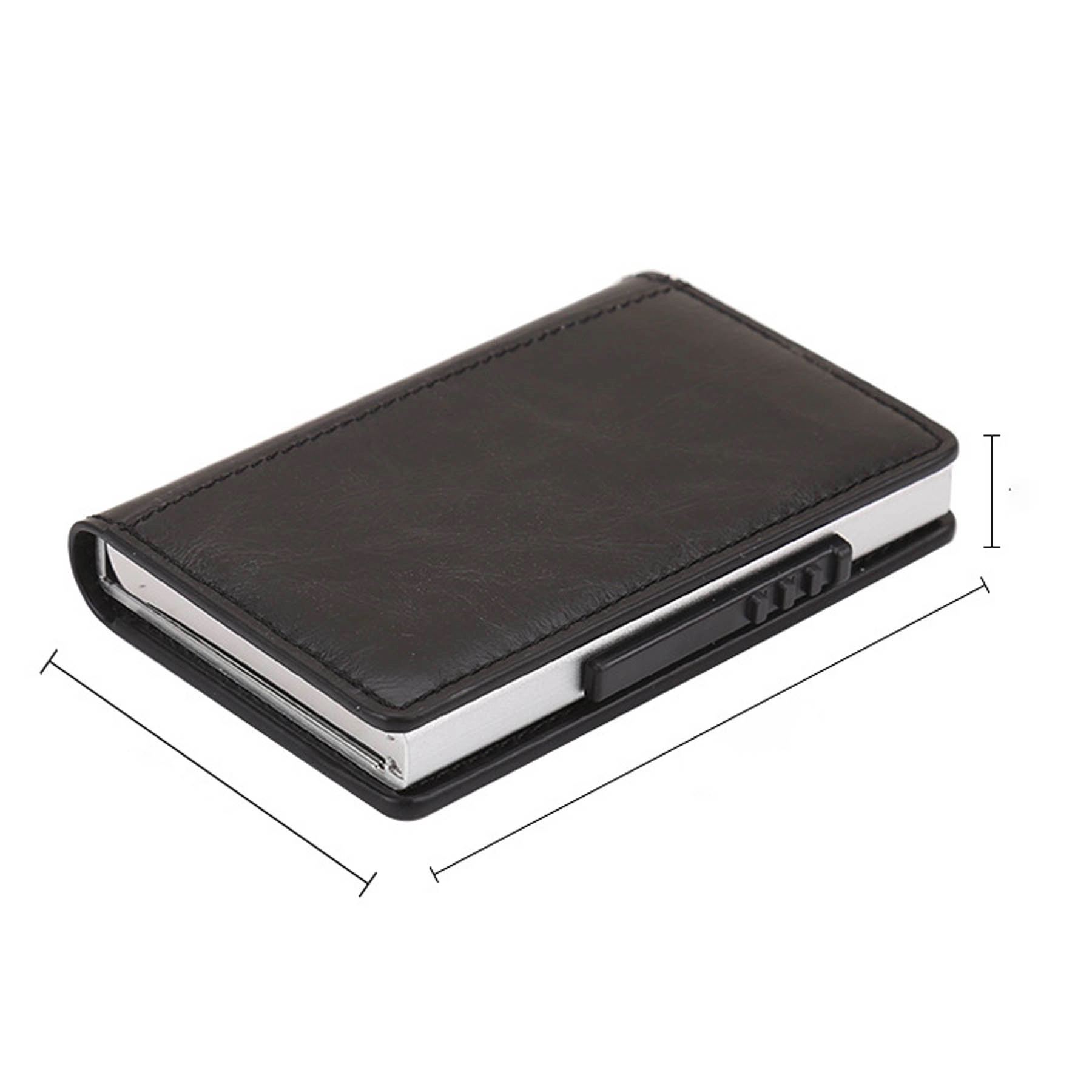 Skinny Minimal Thin Front Pocket RFID Wallet Card Holder 4