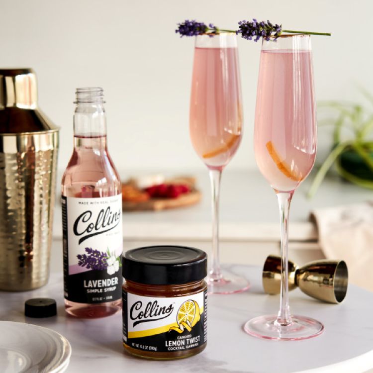 Twine Living® Rose Crystal Champagne Flute, set of 2 3