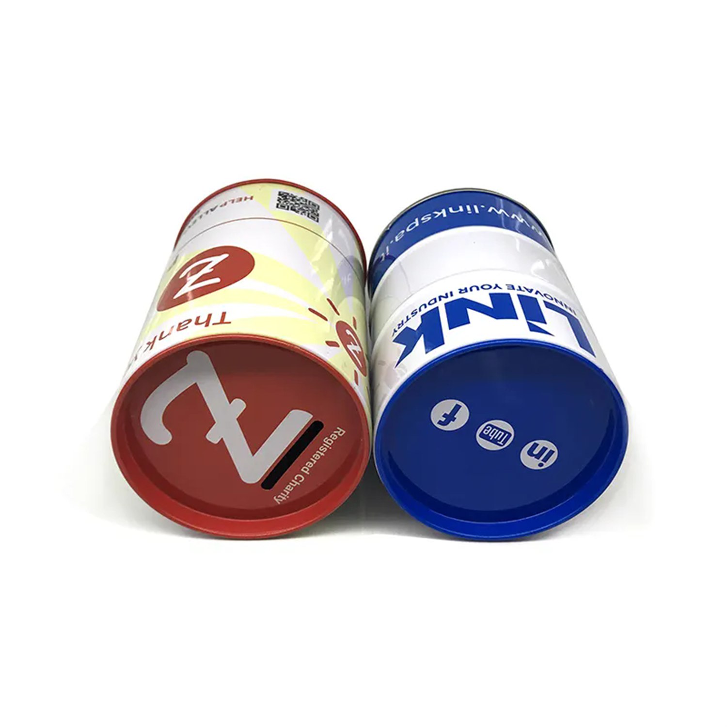 Round Metal Coin Can Tinplate Piggy Bank 4
