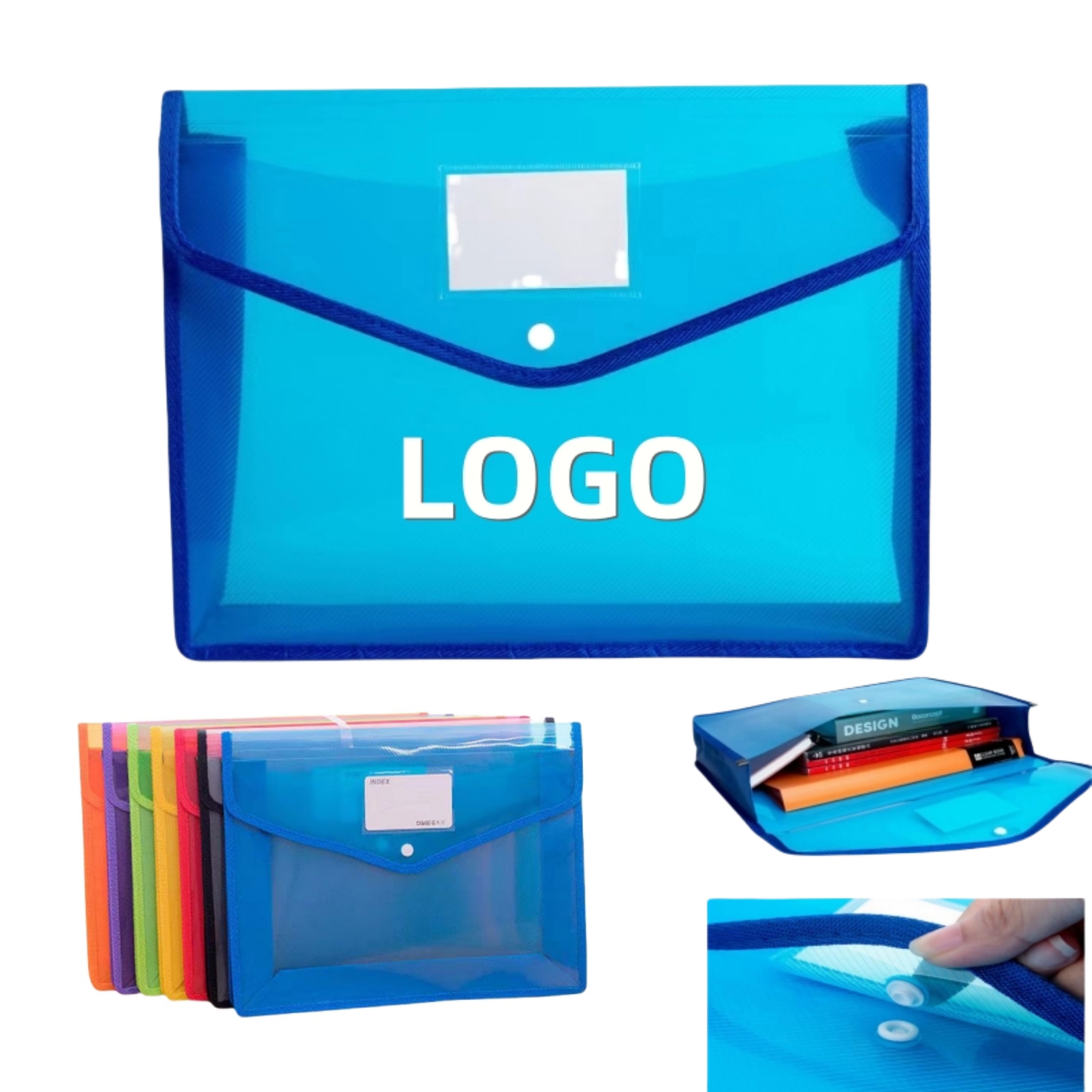 A4 Transparent PP File Bag 2