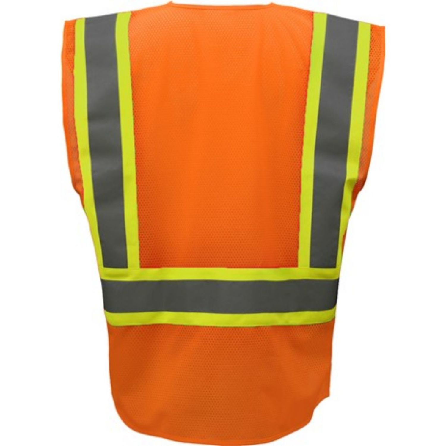 3.8 Oz. Polyester Class 2 Color Block Reflective Tape Safety Vest With Pocket 1