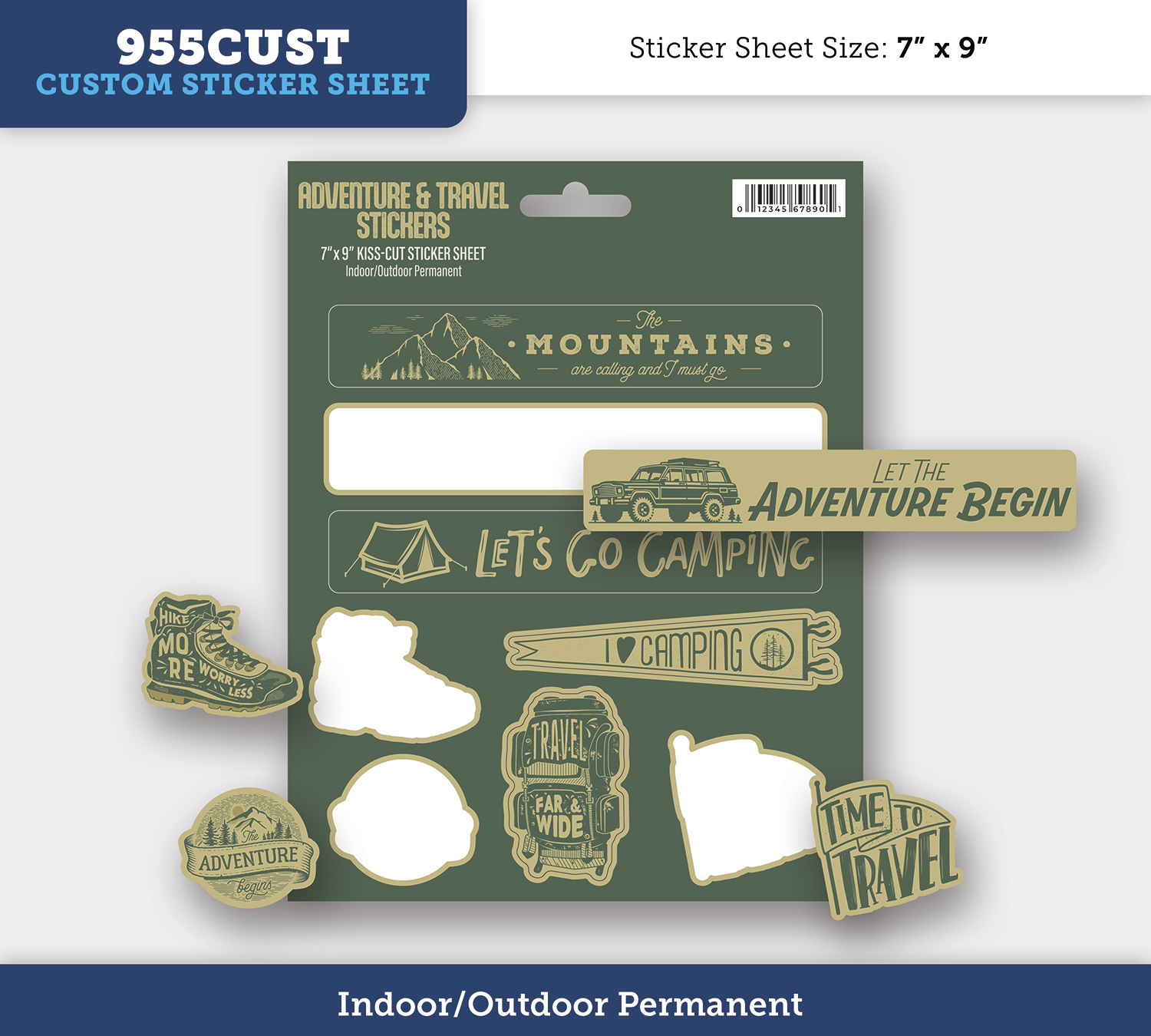Permanent Writeable Matte Sticker - 55 to 64 Square Inches 4
