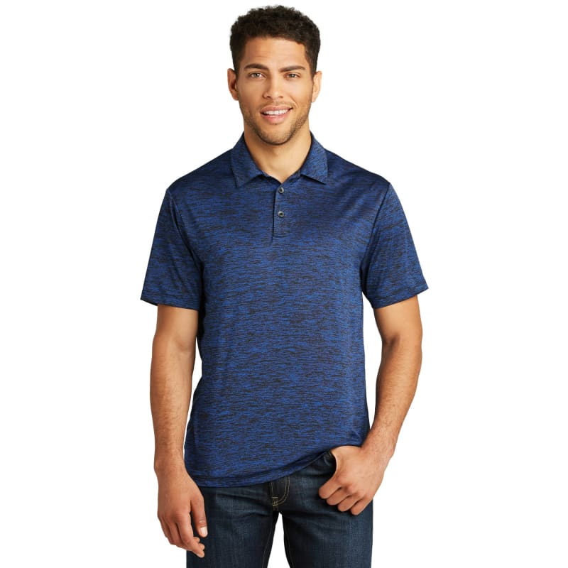 Sport-Tek PosiCharge Electric Heather Polo. 18