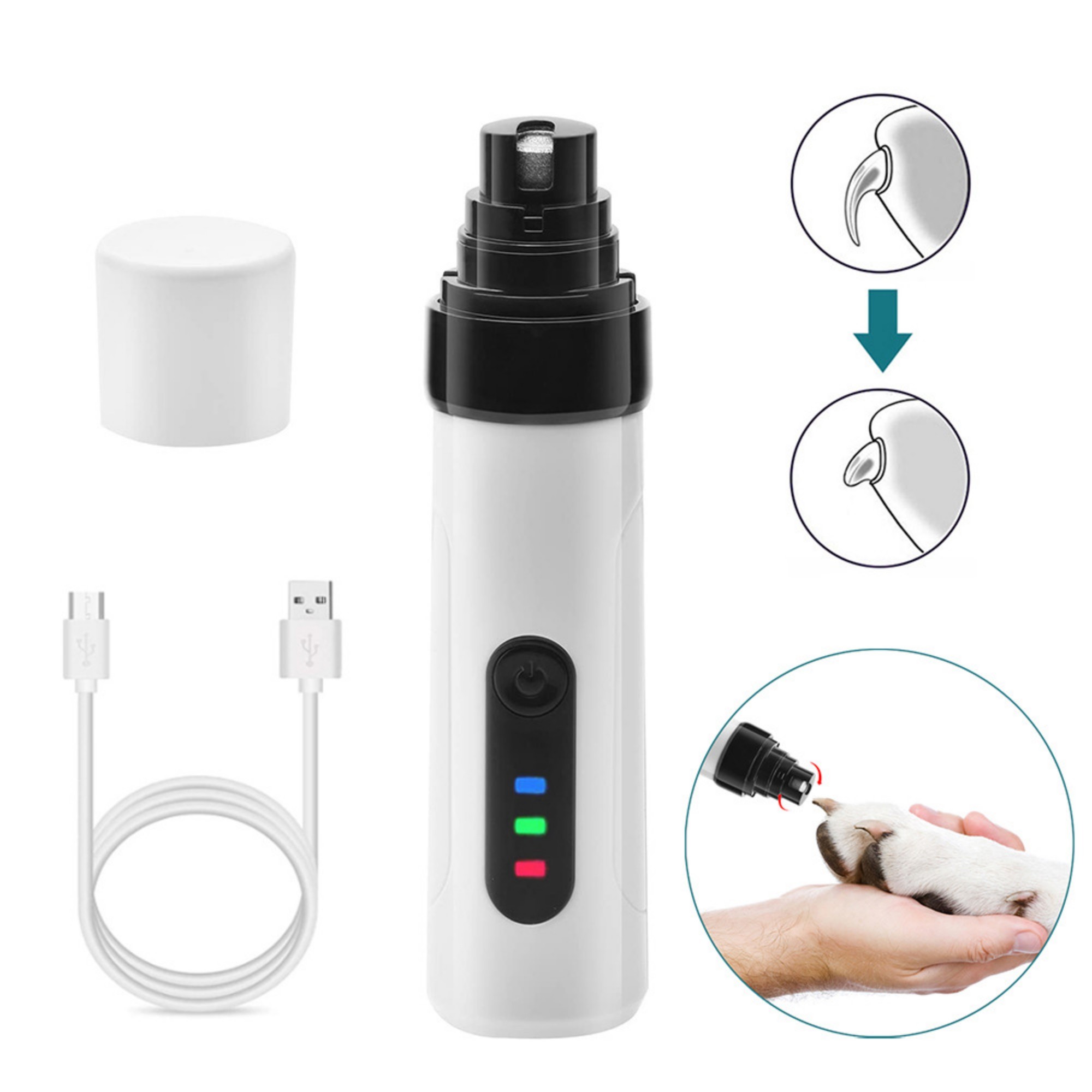 USB Pet Nail Grinder 6