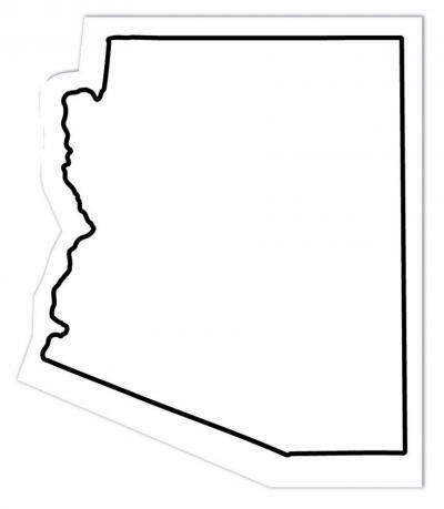 Arizona State Shape Magnet - Full Color 2