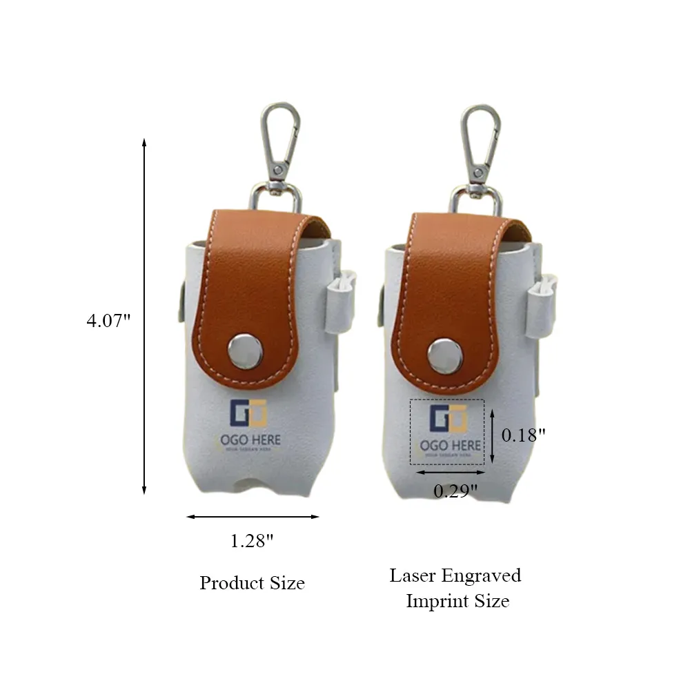 Promo Golf Vegan Leather Belt Bag With Keychain 3