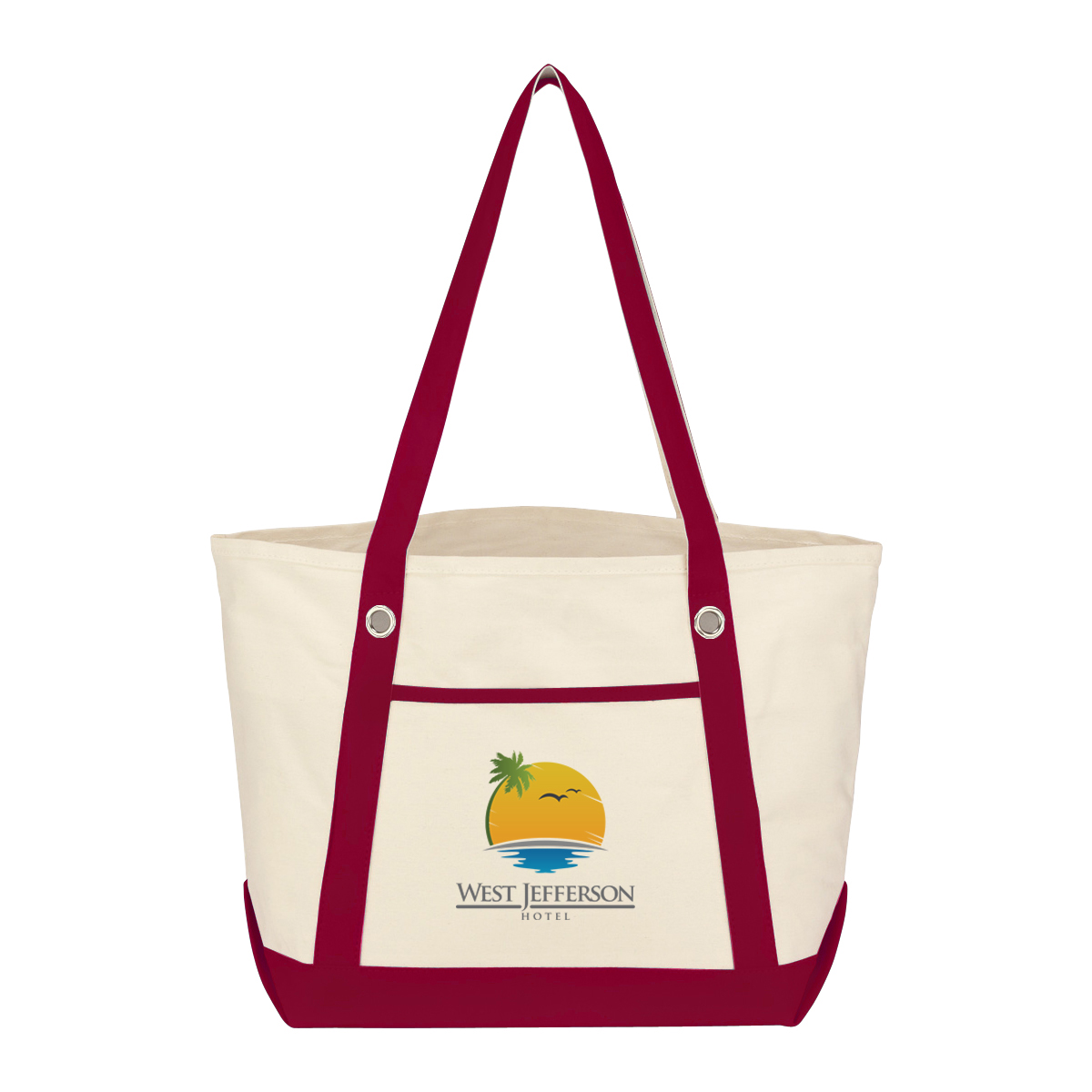 Medium Cotton Canvas Sailing Tote Bag 15