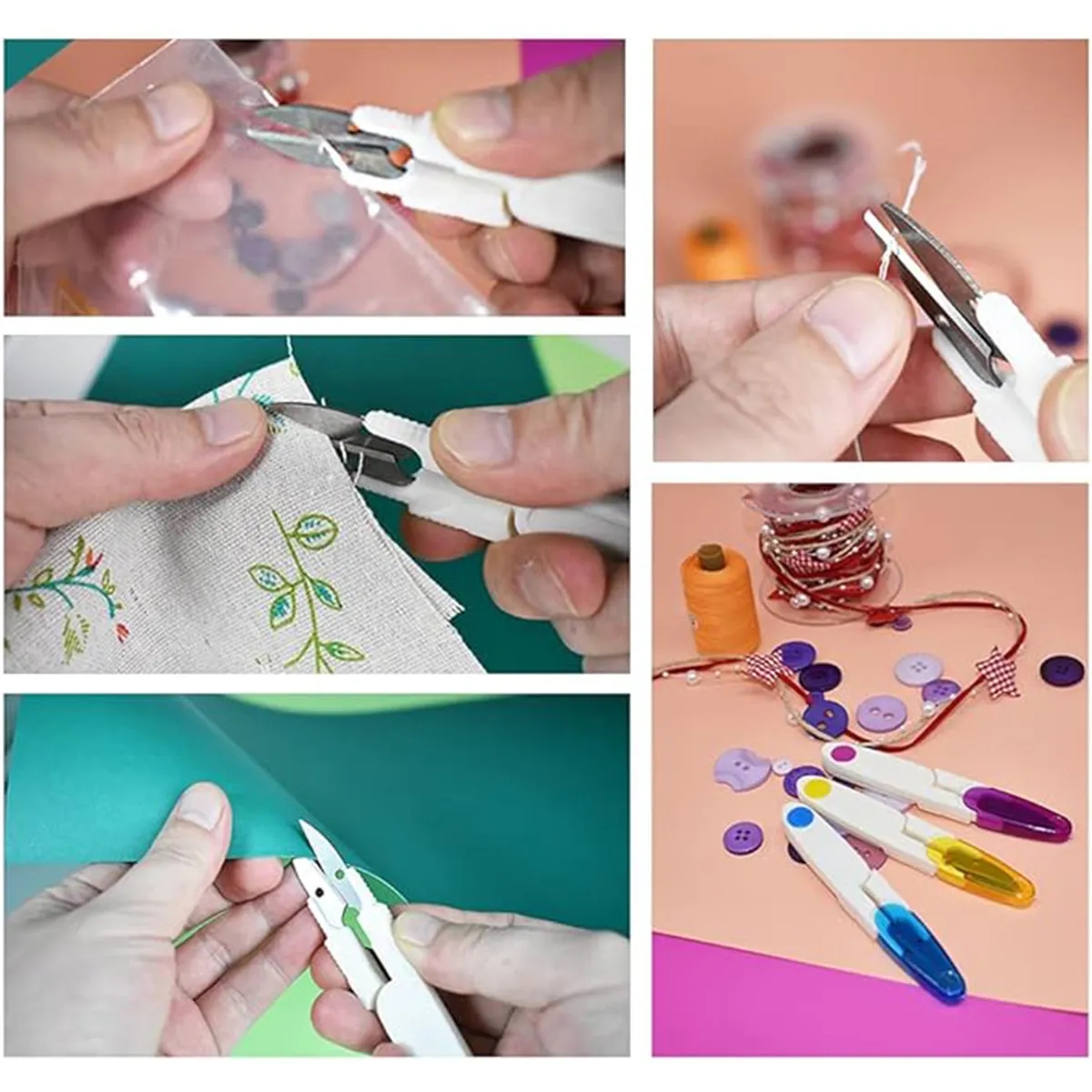 Cross Stitch DIY Craft Tool U-Shaped Sewing Scissors 4