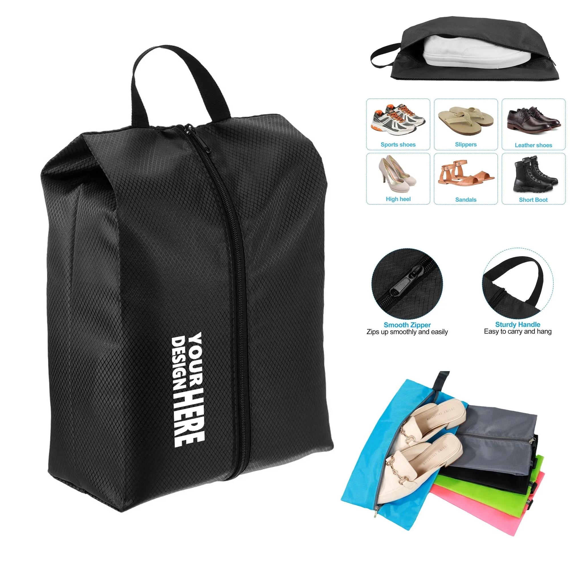 Large Waterproof Portable Travel Shoe Bag