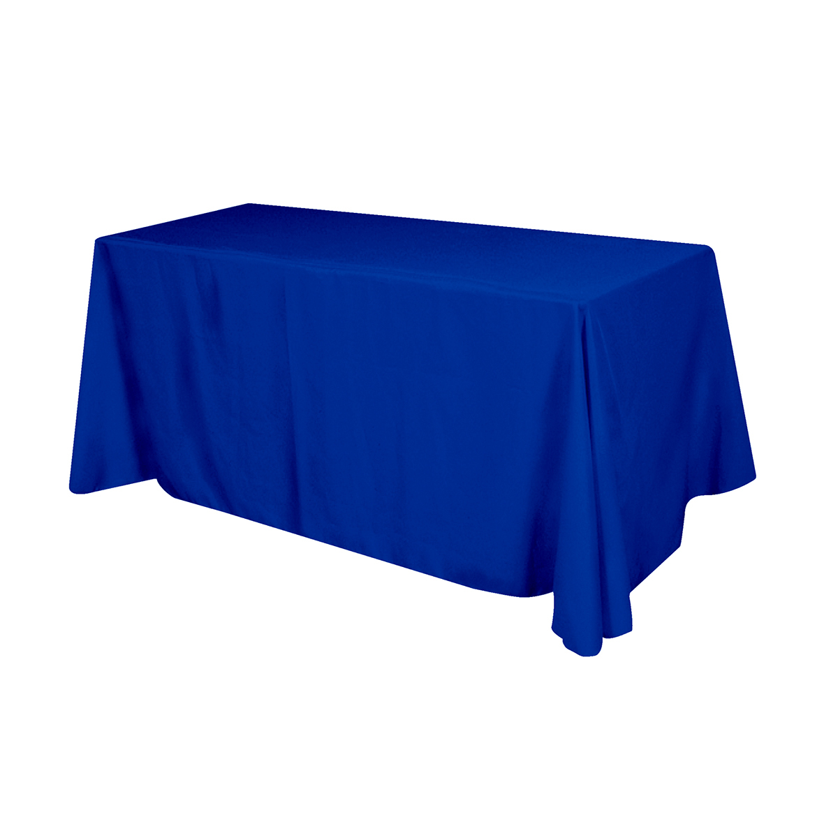Flat Polyester 4-Sided Table Cover - fits 6' standard table 2