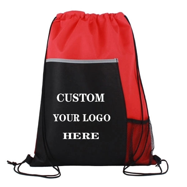 Non-Woven Pocket Drawstring Sports Pack 6