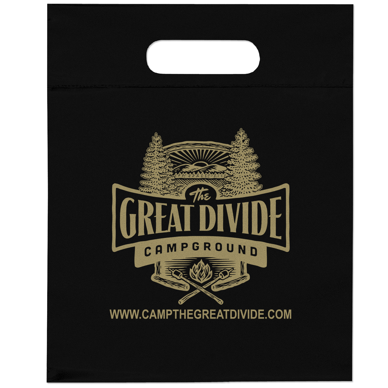 Die Cut Handle Bag - 9 1/2W x 12H - Flexo Ink Print