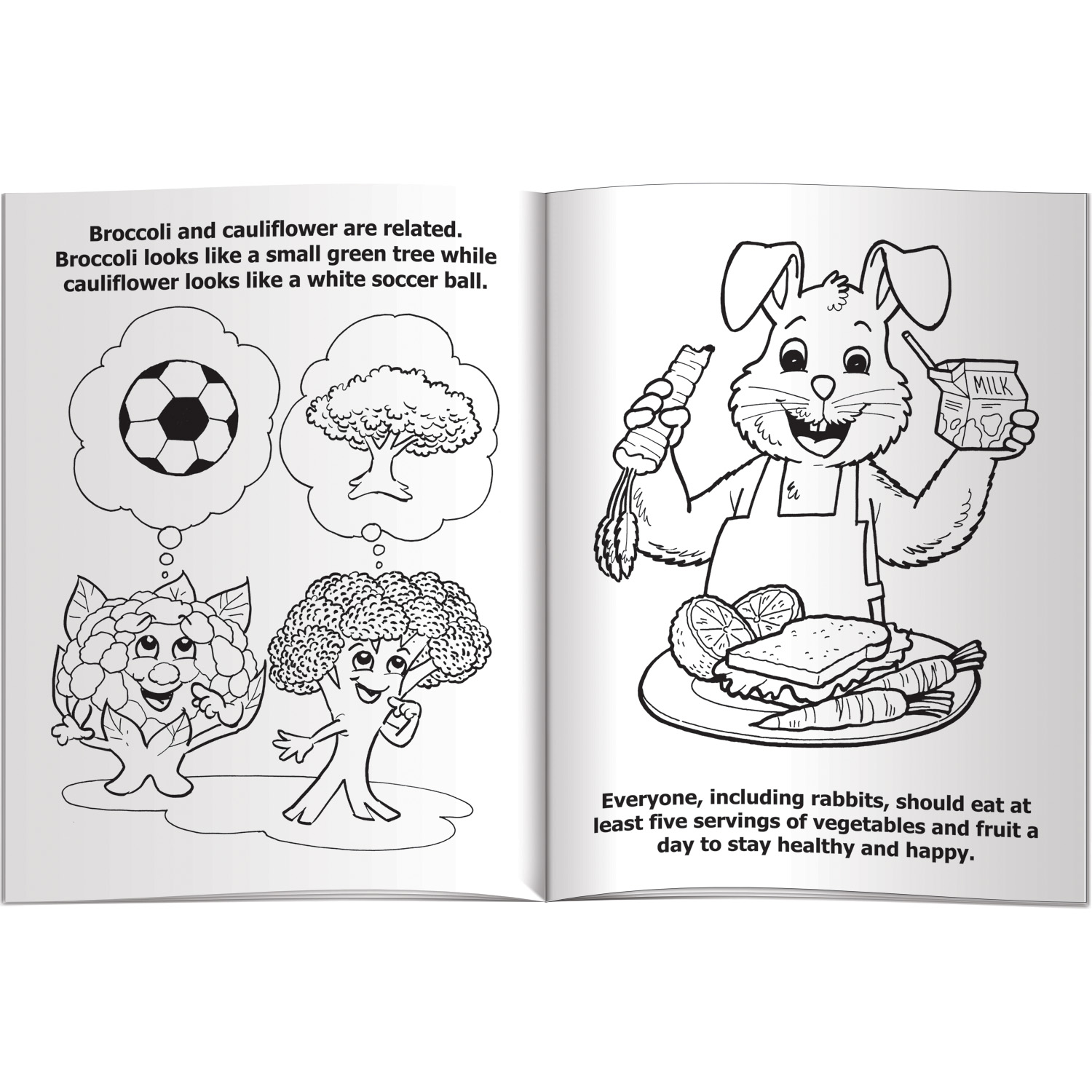 Coloring Book - All About Vegetables with Robbie Rabbit 2