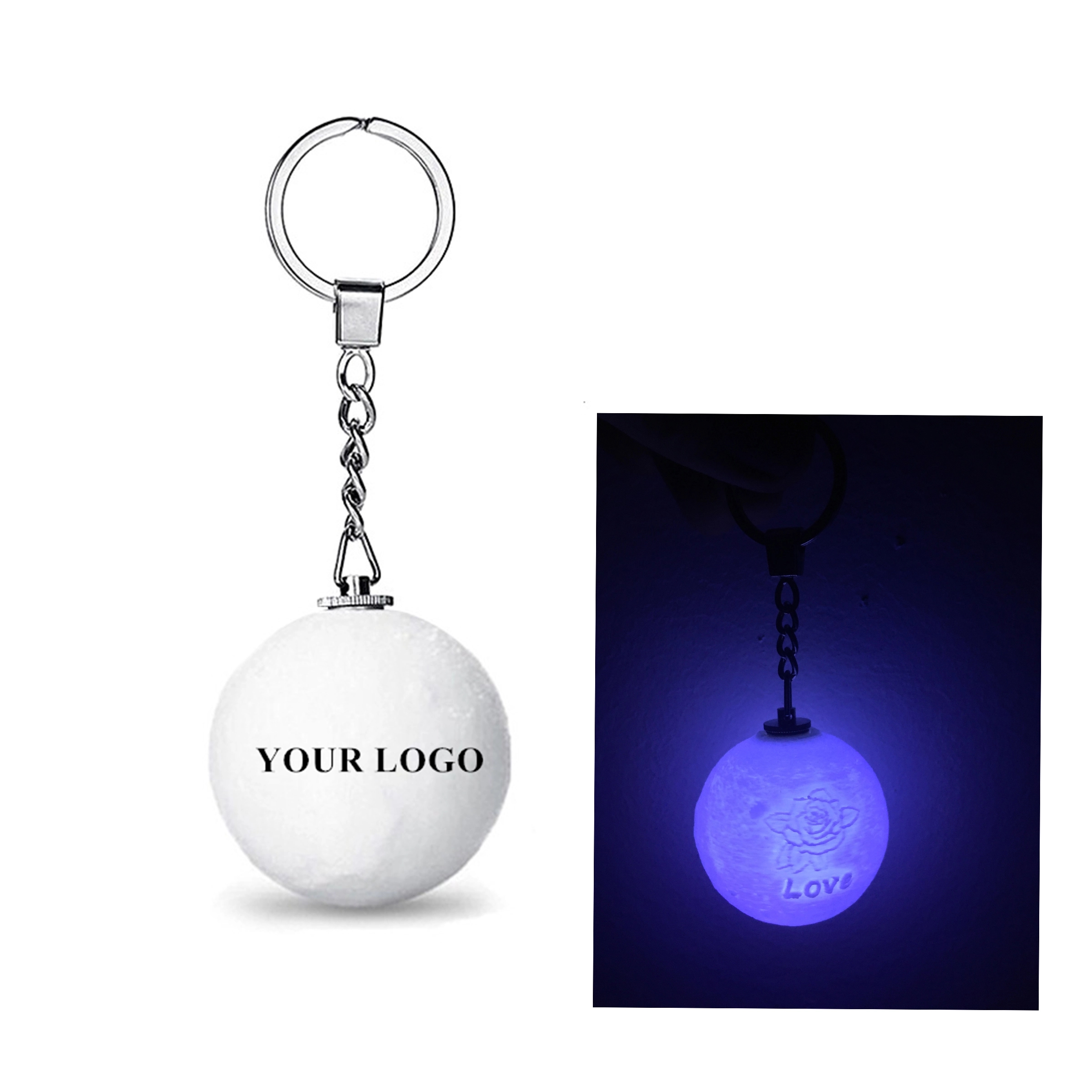 Moon Shape Keychain MOQ 50PCS 1