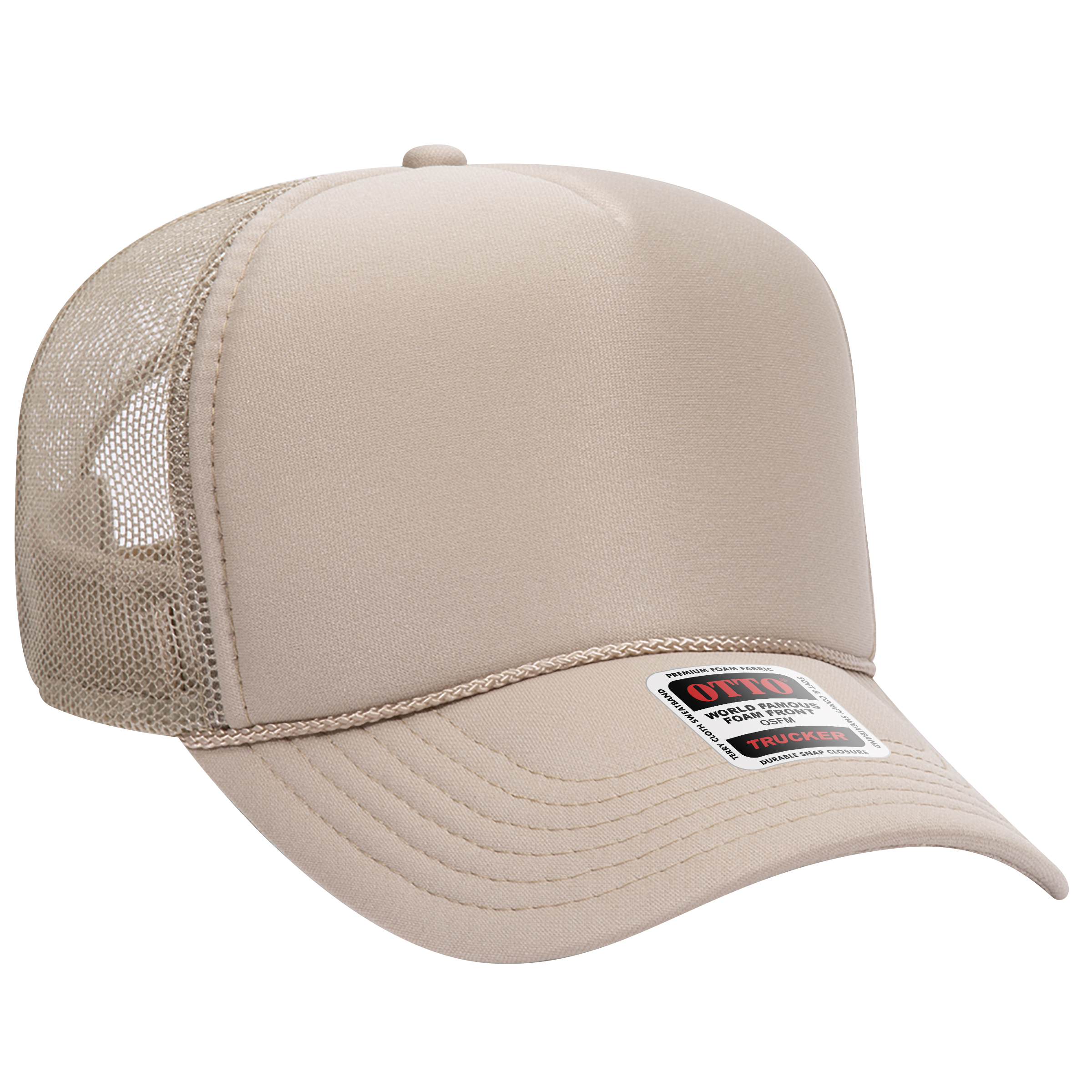 OTTO CAP® 5 Panel Mid Profile Mesh Back Trucker Hat 49
