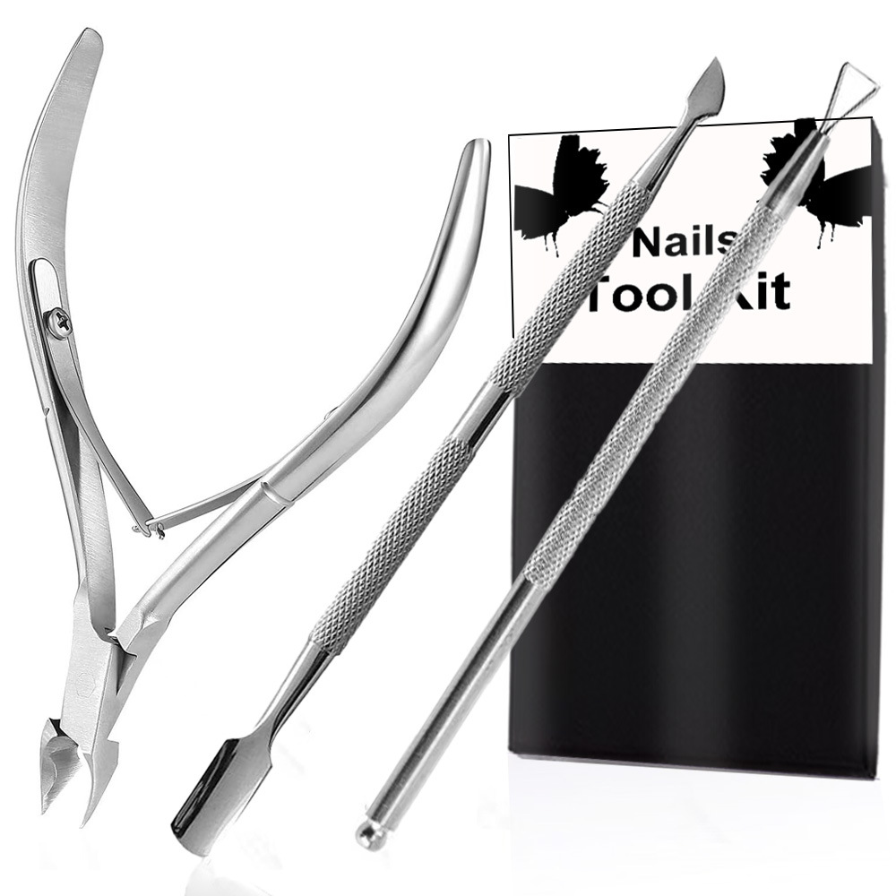 Cuticle Trimmer with Cuticle Pusher and Cutter 1