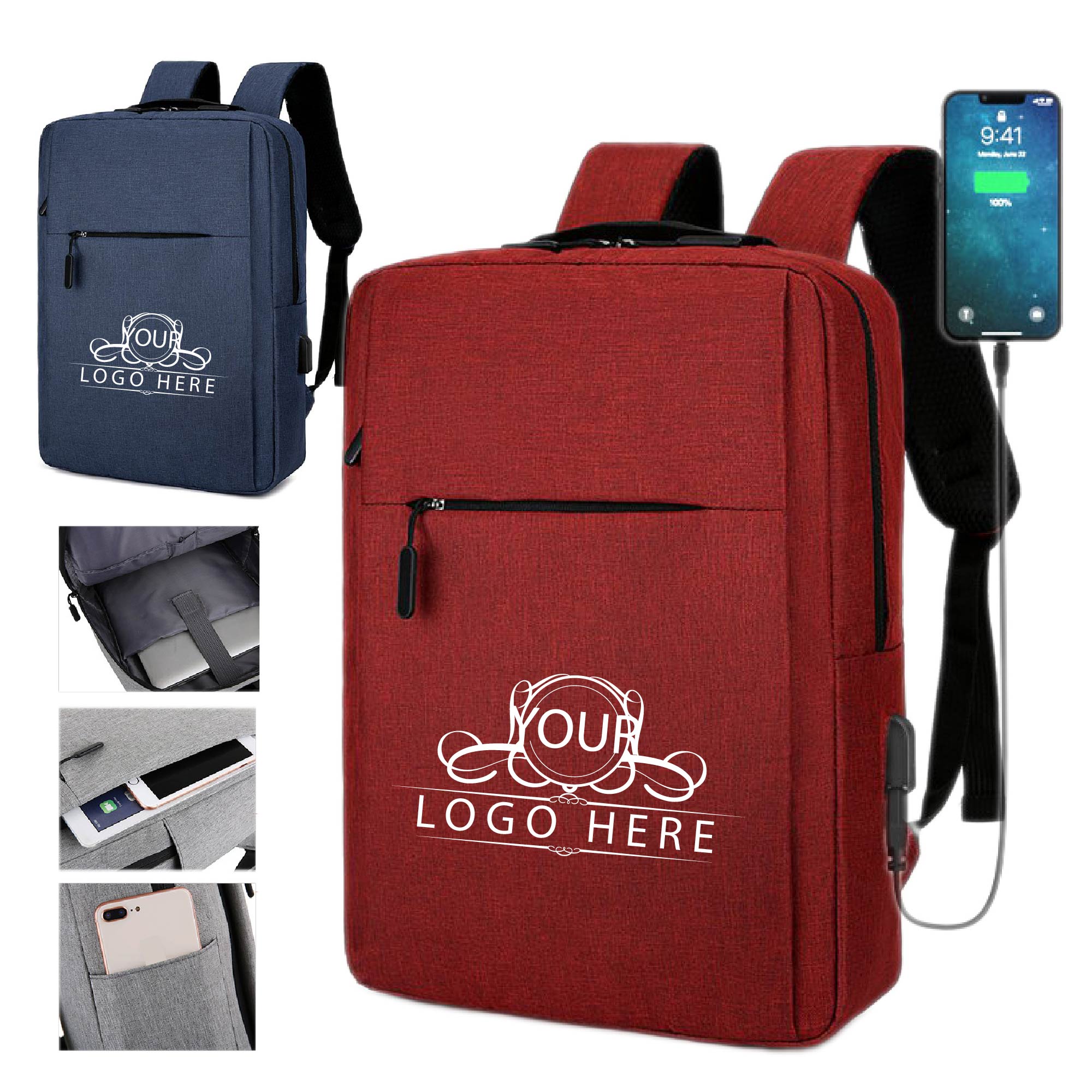 Laptop Backpacks with USB Port 1