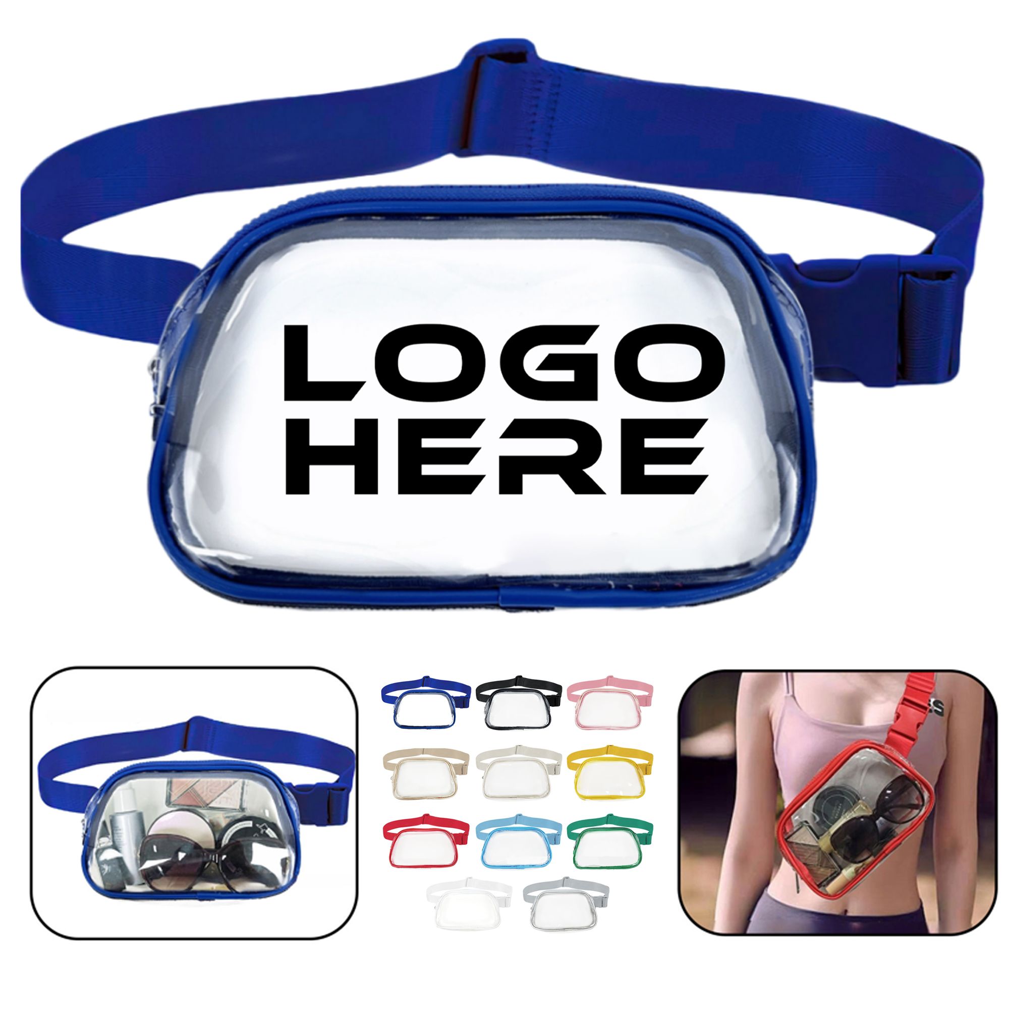 PVC Waterproof Transparent Waist Bag 3