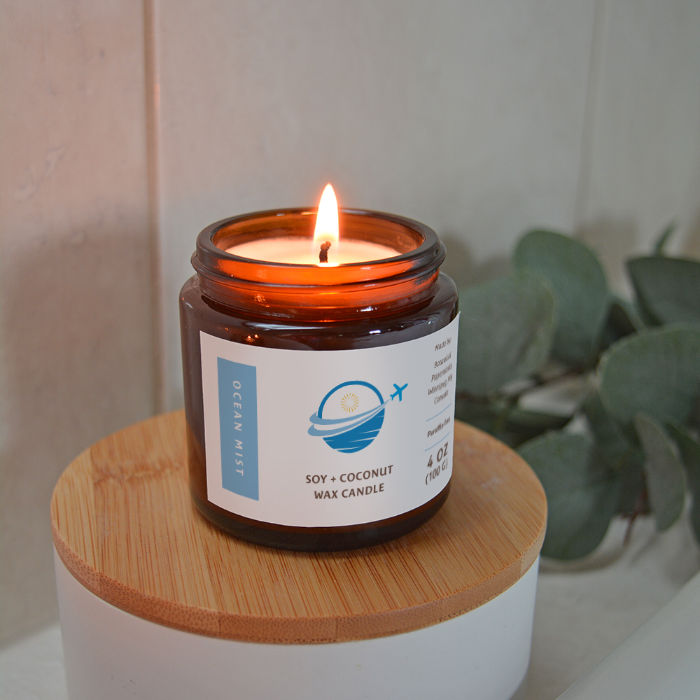 4 oz Hand-Poured Ocean Mist Candles 2