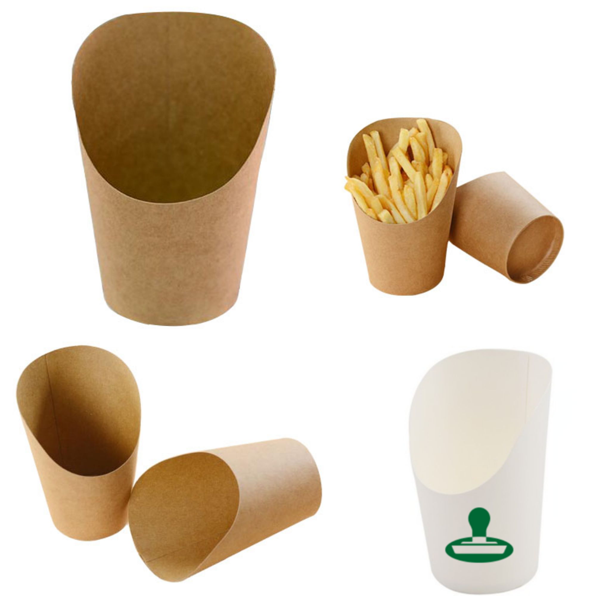 14Oz Kraft Paper French fry Boxes 2