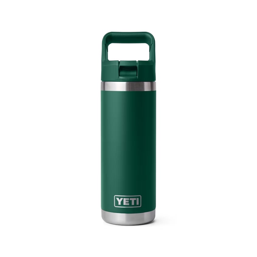 YETI Rambler 18 OZ Bottle w/ Color Matched Straw - Laser Engraved 13