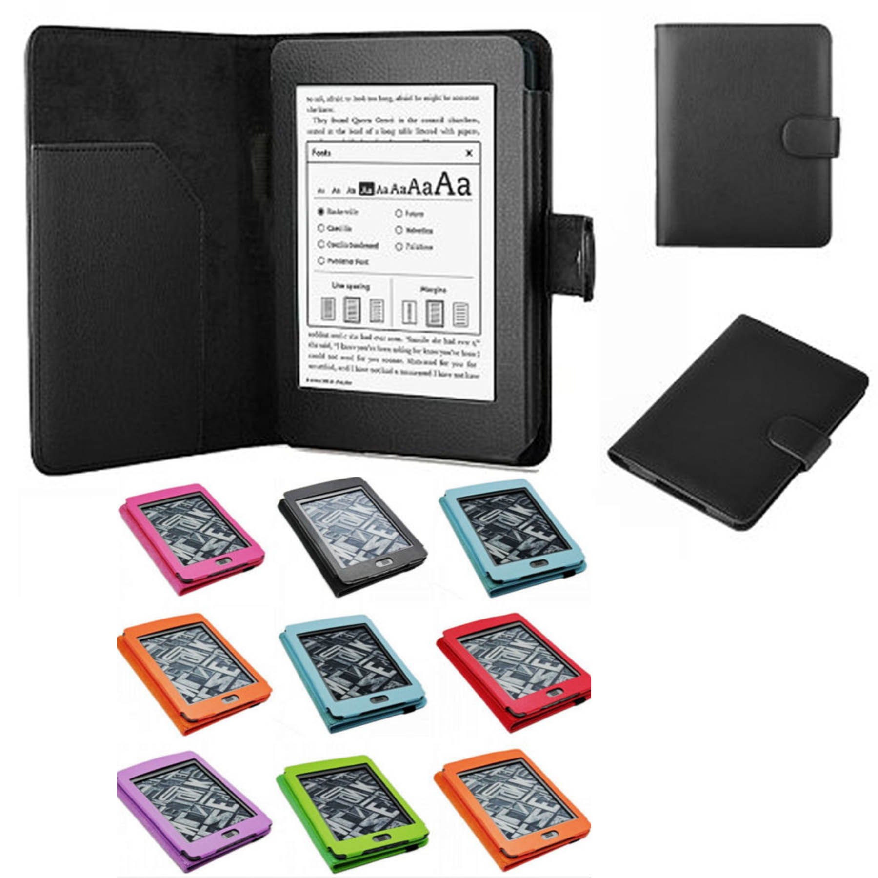 iBank ® Leatherette Folding Case for Kindle E-reader 3