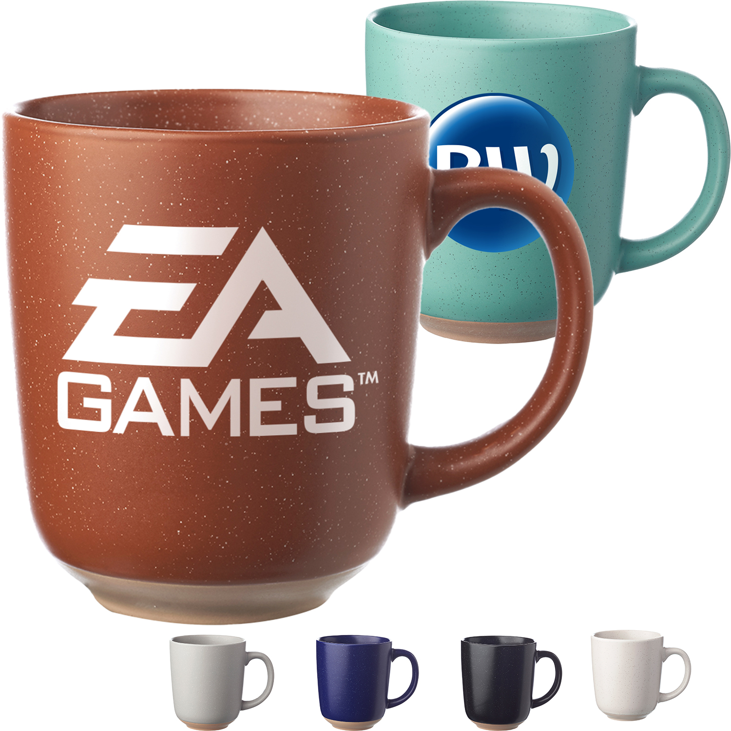 Speckled Clay Coffee Mugs 2