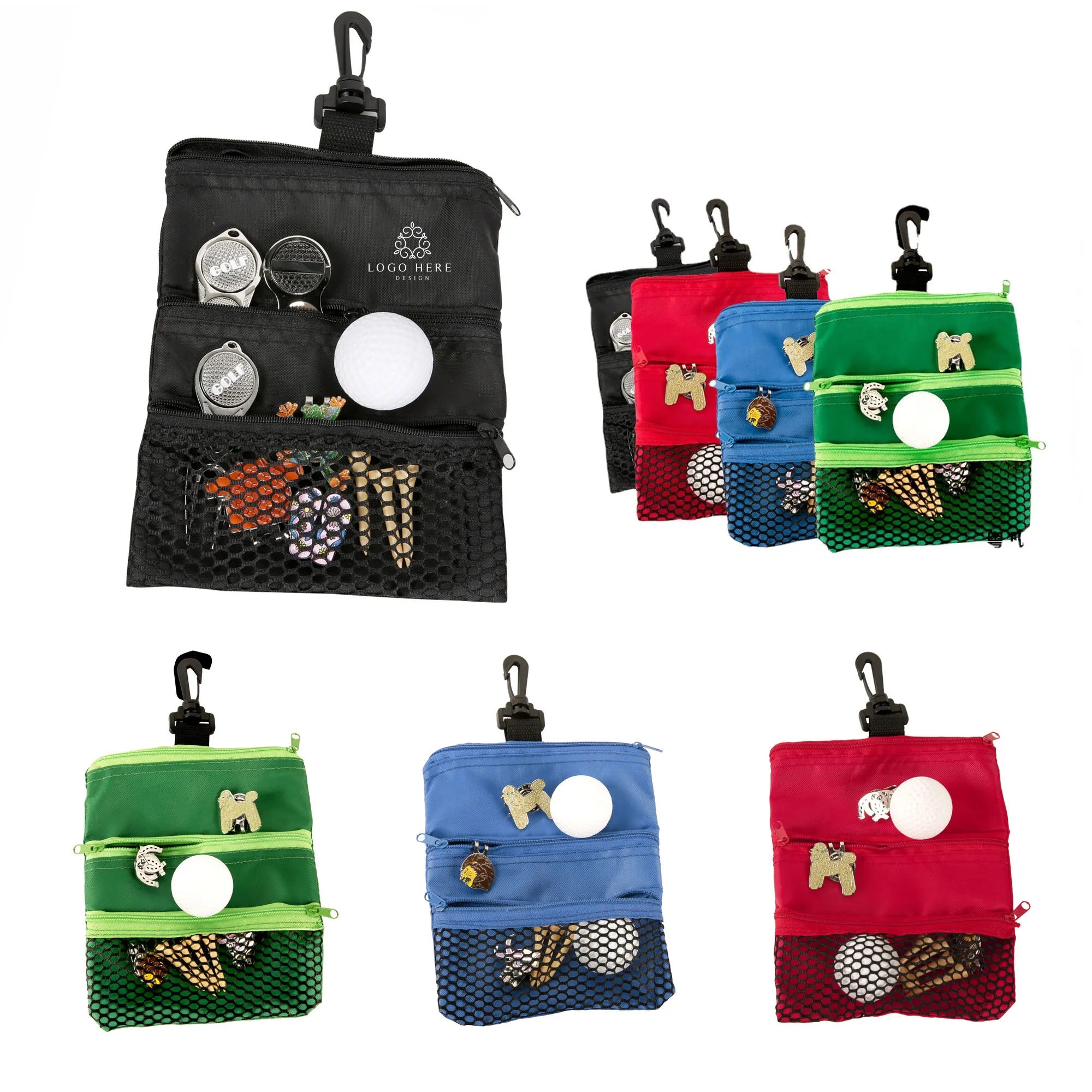 Golf Ball Bag With Clip 2