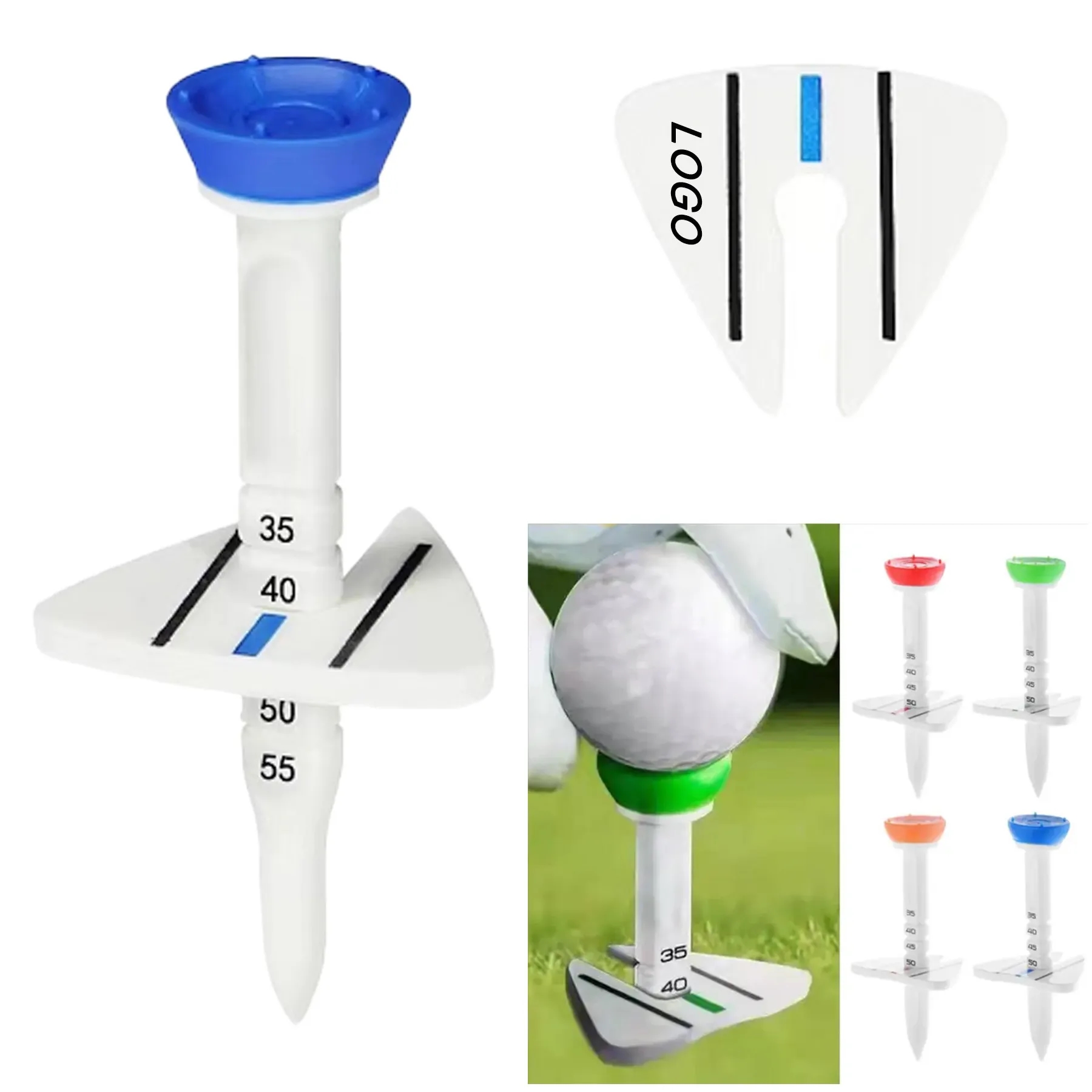 Adjustable Height Plastic Golf Tee 1