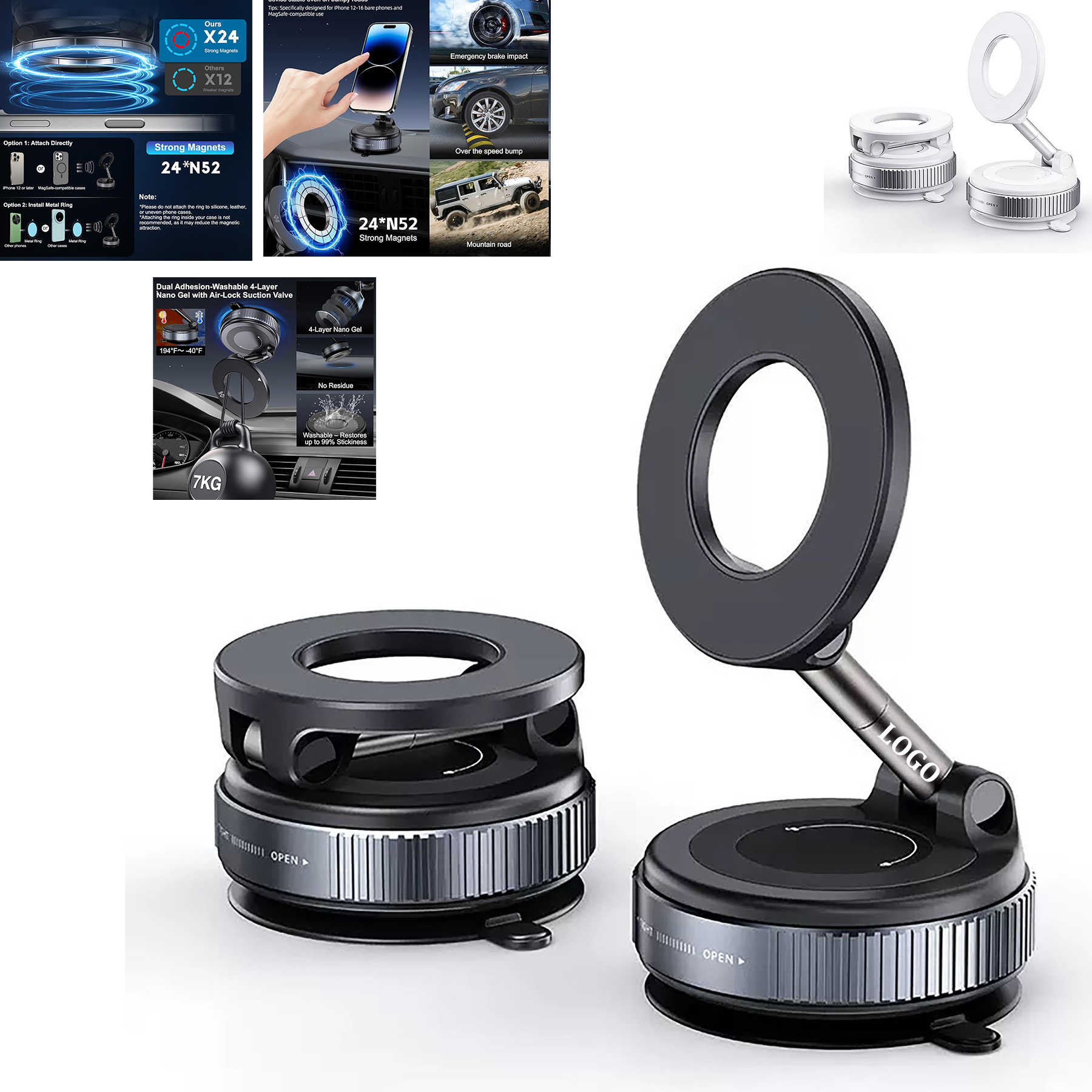 Magnetic Suction Phone Holder 2