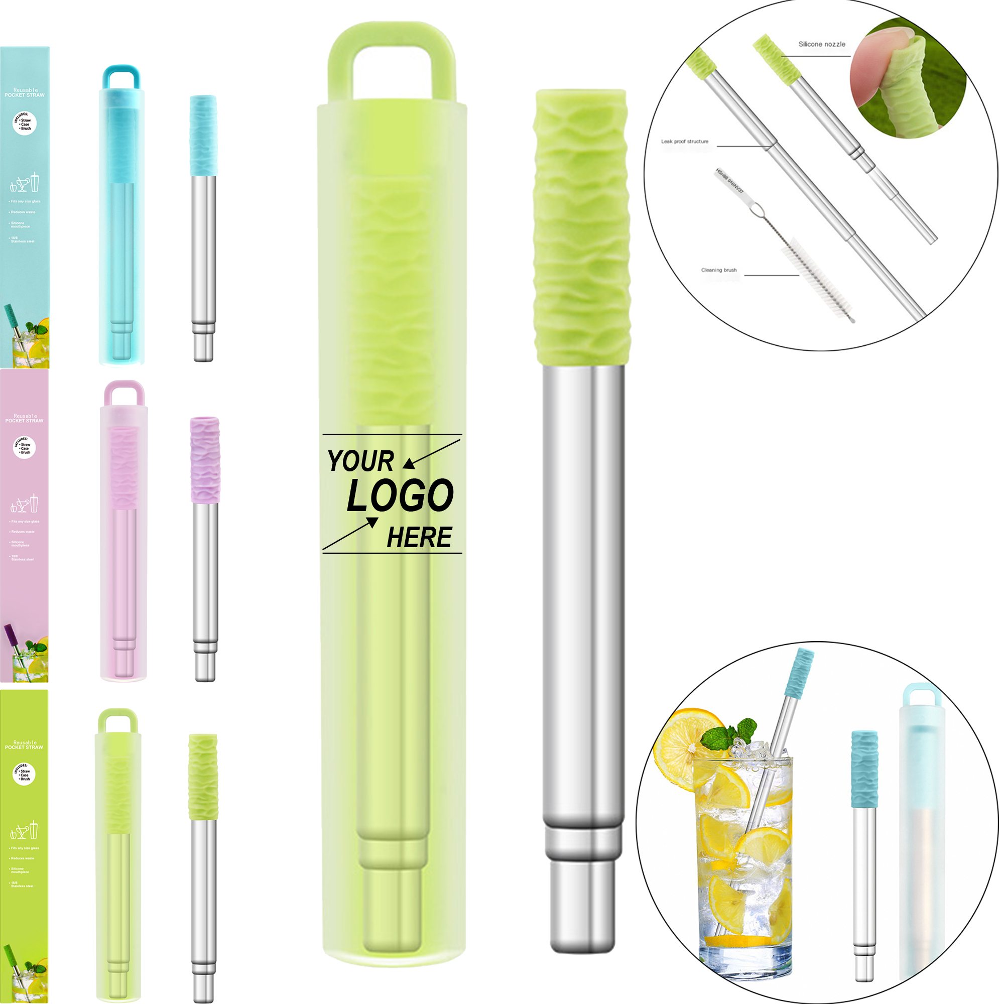 Reusable Collapsible Metal Straw 5