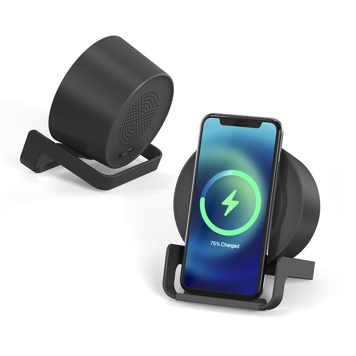 EchoPower Bluetooth Speaker with 15W Wireless Charger, Phone Stand & Optional Night Light 7