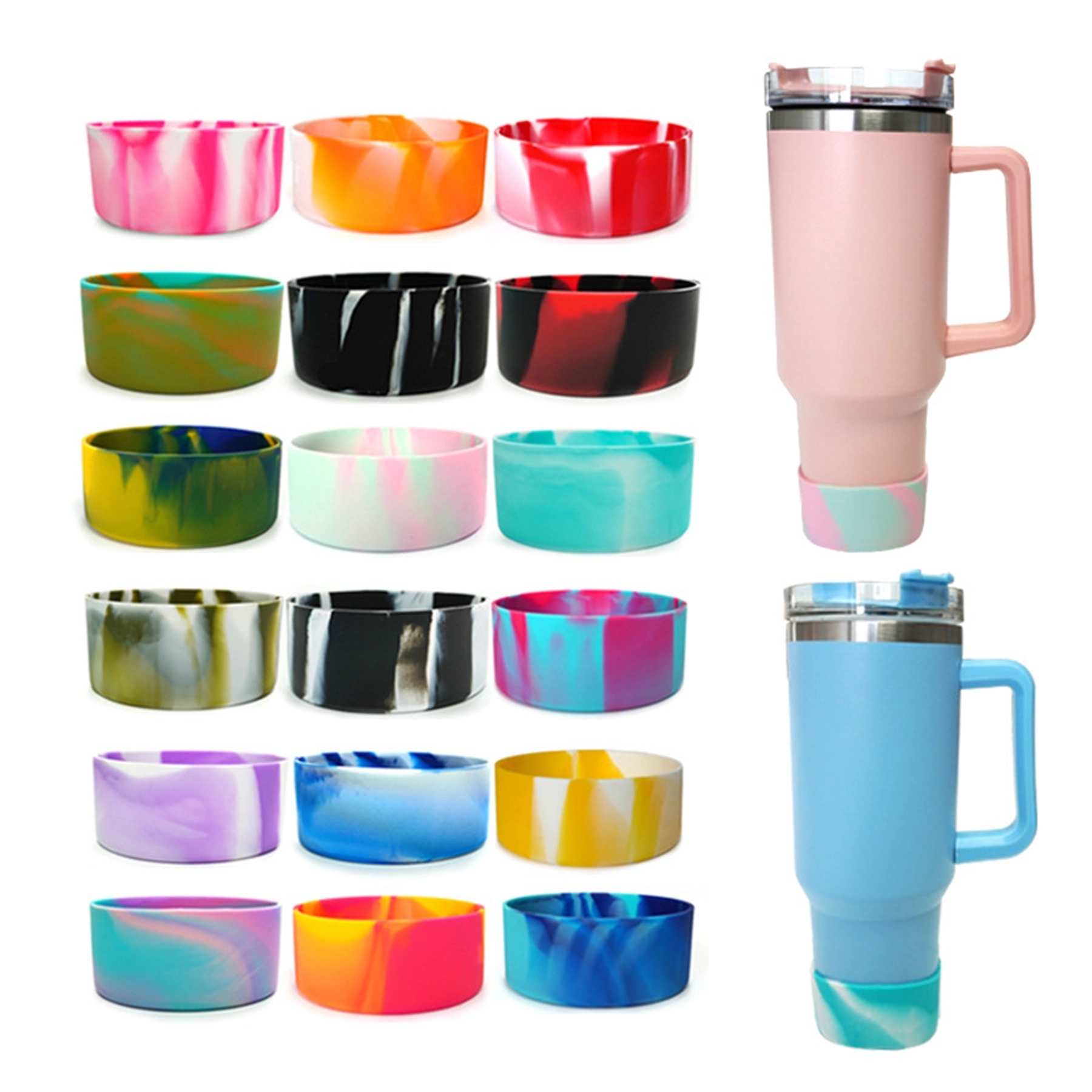 Colorful Silicone Bumper Boot for 40 Oz Tumbler 22