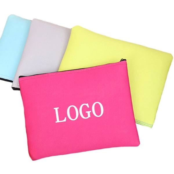 Neoprene Zipper Cosmetic Pouch 2