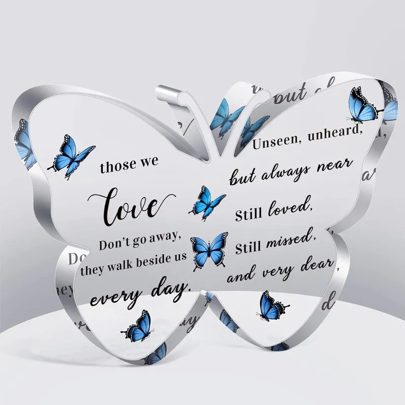 Butterfly Shaped Acrylic Keepsake Plaque 1