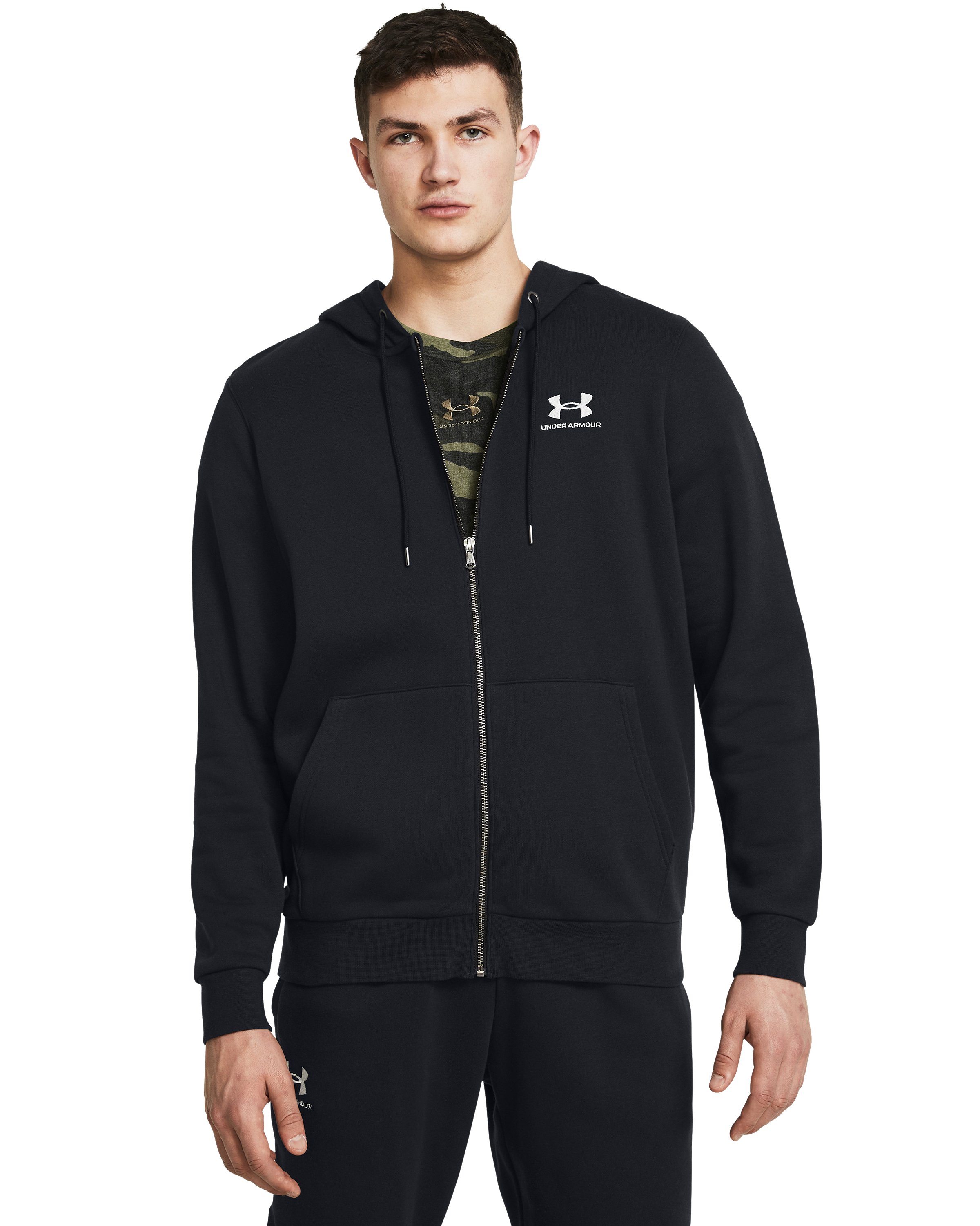UA Icon Fleece Men's Full-Zip Hoodie, custom hoodie or sweatshirt with logo imprint 3