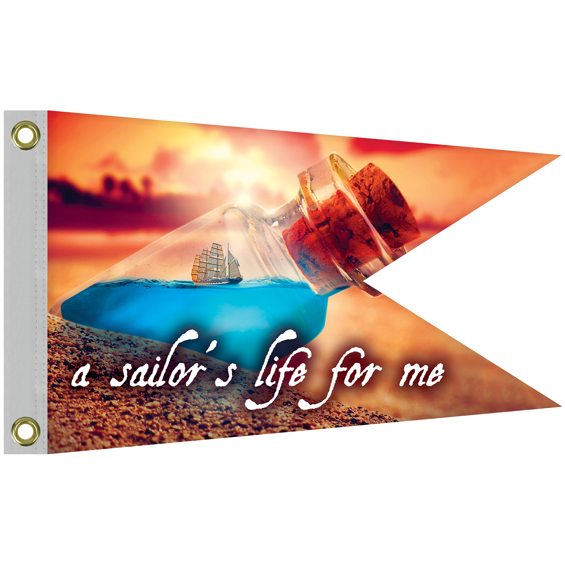 Double Sided Knitted Polyester Swallowtail Boat Flag (12"x18") 3