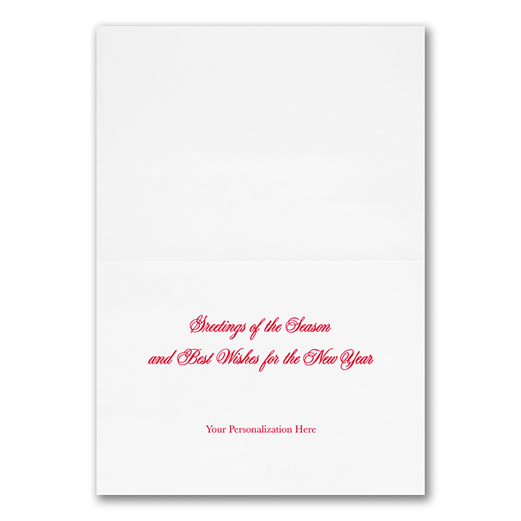 Pop of Red Economy Holiday Card 3