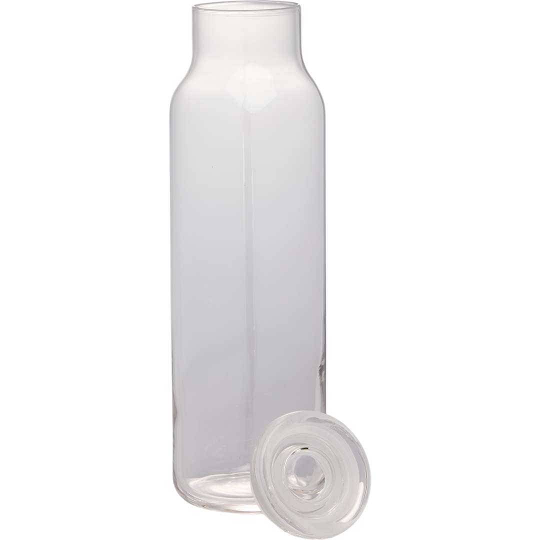 Glass Water Bottle w/ Lid 24 oz. 2