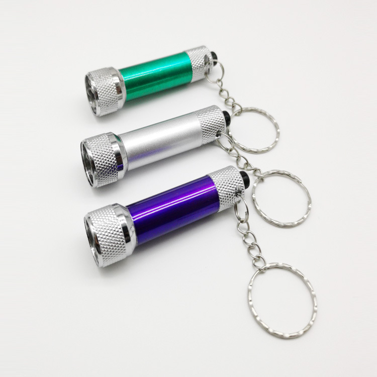 5 LED Metal Flashlight with Keychain 2