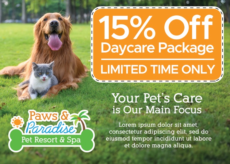 Single Coupon Punch Out Postcard (6" x 4.25")