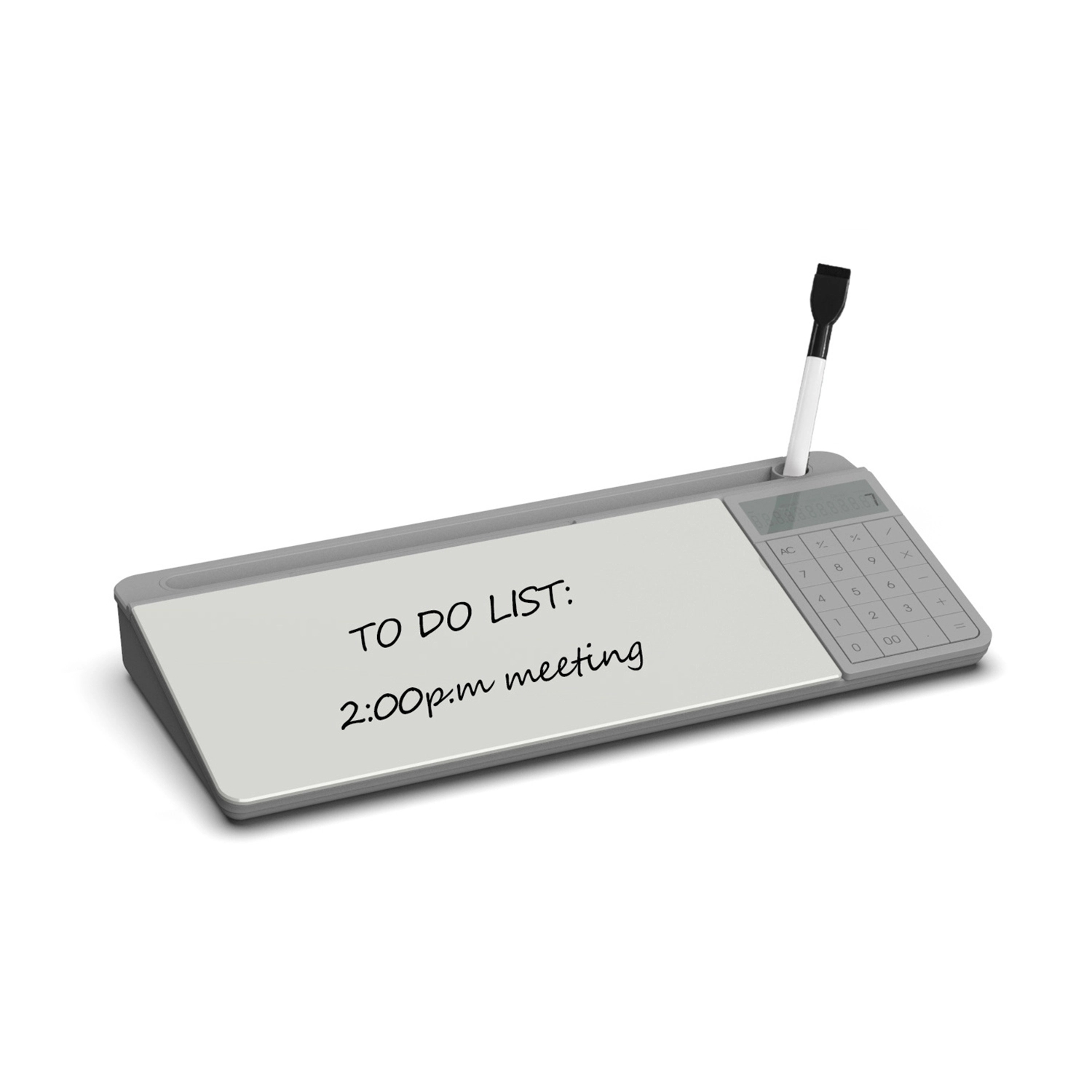 Glass Desktop Whiteboard with Calculator, custom desk accessory with logo imprint 4