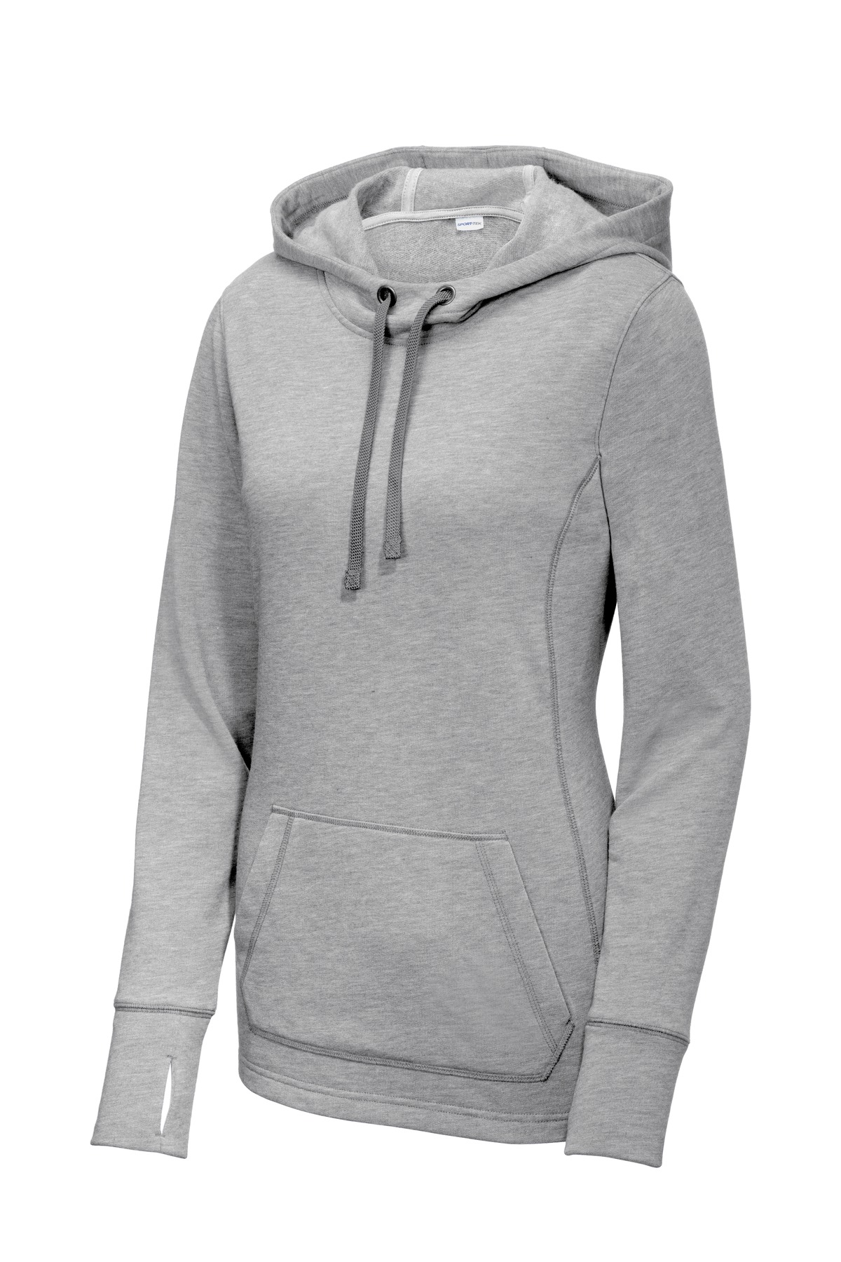 Sport-Tek Women's PosiCharge Tri-Blend Wicking Fleece Hooded Pullover. LST296, custom hoodie or sweatshirt with logo imprint 39